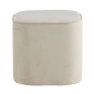 Venture Home Hocker Piff 44x44x41 cm Samt Weiß Venture Home Hocker Piff 44x44x41 cm Samt Weiß