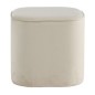 Venture Home Hocker Piff 44x44x41 cm Samt Weiß Venture Home Hocker Piff 44x44x41 cm Samt Weiß