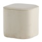 Venture Home Hocker Piff 44x44x41 cm Samt Weiß Venture Home Hocker Piff 44x44x41 cm Samt Weiß