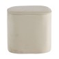 Venture Home Hocker Piff 44x44x41 cm Samt Weiß Venture Home Hocker Piff 44x44x41 cm Samt Weiß