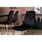 Venture Home Esszimmerstühle 2 Stk. Polar Samt Schwarz und Messing Venture Home Esszimmerstühle 2 Stk. Polar Samt Schwarz und Messing