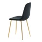 Venture Home Esszimmerstühle 2 Stk. Polar Samt Schwarz und Messing Venture Home Esszimmerstühle 2 Stk. Polar Samt Schwarz und Messing