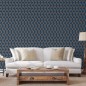 DUTCH WALLCOVERINGS Tapete Geometric Blau und Golden DUTCH WALLCOVERINGS Tapete Geometric Blau und Golden
