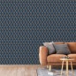 DUTCH WALLCOVERINGS Tapete Geometric Blau und Golden DUTCH WALLCOVERINGS Tapete Geometric Blau und Golden
