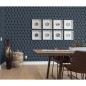 DUTCH WALLCOVERINGS Tapete Geometric Blau und Golden DUTCH WALLCOVERINGS Tapete Geometric Blau und Golden