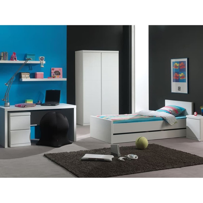 Vipack Schreibtisch-Unterschrank Lara 2 Schubladen Holz Weiß Vipack Schreibtisch-Unterschrank Lara 2 Schubladen Holz Weiß