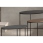Rousseau 3-tlg. Beistelltisch-Set Tanto Metall Schwarz und Golden Rousseau 3-tlg. Beistelltisch-Set Tanto Metall Schwarz und Golden