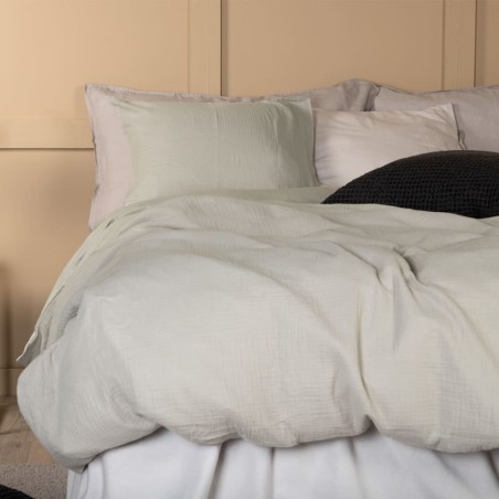 Venture Home Bettwäsche-Set Mila 200x150 cm Baumwolle Hellgrau