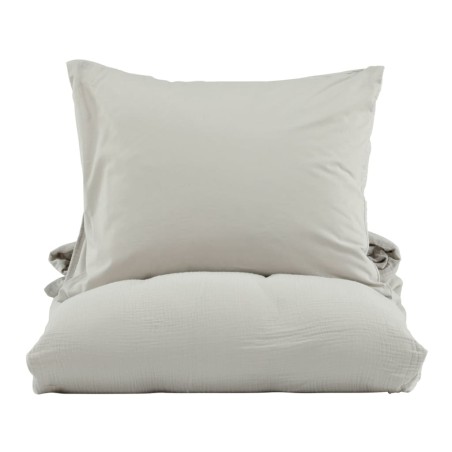 Venture Home Bettwäsche-Set Mila 200x150 cm Baumwolle Hellgrau