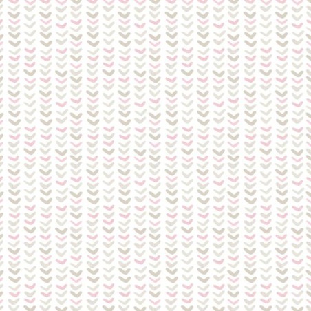 Noordwand Tapete Mondo baby Small Harts Weiß und Rosa