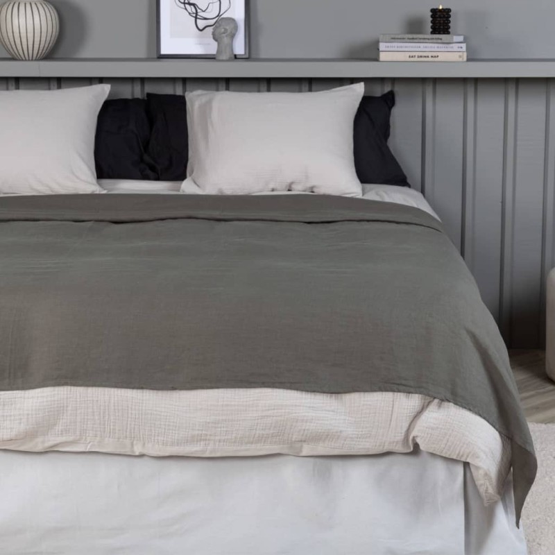 Venture Home Tagesdecke Milo 260x260 cm Polyester Grau Venture Home Tagesdecke Milo 260x260 cm Polyester Grau