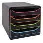 Exacompta Big-Box Schubladenbox Black Office mit 4 Laden Schwarz Exacompta Big-Box Schubladenbox Black Office mit 4 Laden Schwarz