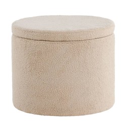 Venture Home Hocker Dunken 51x51x43 cm Teddy Beige