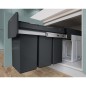 Hailo Einbau-Mülleimer EcoLine 3x10L Schwarz Hailo Einbau-Mülleimer EcoLine 3x10L Schwarz