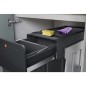 Hailo Einbau-Mülleimer EcoLine 3x10L Schwarz Hailo Einbau-Mülleimer EcoLine 3x10L Schwarz