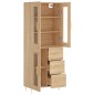 Highboard Sonoma-Eiche 69,5x34x180 cm Holzwerkstoff Highboard Sonoma-Eiche 69,5x34x180 cm Holzwerkstoff