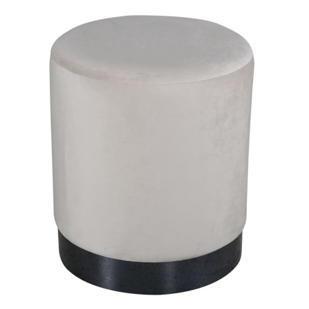 Venture Home Hocker Benji 35x35x42,5 cm Samt Beige und Schwarz
