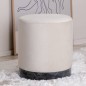 Venture Home Hocker Benji 35x35x42,5 cm Samt Beige und Schwarz Venture Home Hocker Benji 35x35x42,5 cm Samt Beige und Schwarz