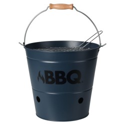 ProGarden Grilleimer BBQ 26 cm Mattblau