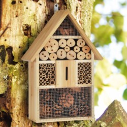 HI Insektenhotel Holz Natur 31x10x48 cm 
