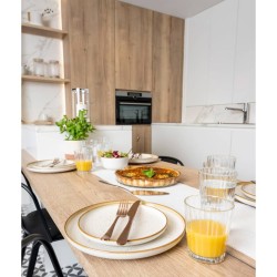 Cosy & Trendy Flache Teller Baltic 6 Stk. Vanille
