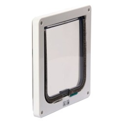 Karlie Katzenklappe Porta 2-Wege-Verschluss 19,2x5x20 cm Weiß