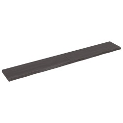 Waschtischplatte Dunkelgrau 200x30x4 cm Massivholz Behandelt