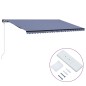 vidaXL Automatisch Einziehbare Markise 600 x 300 cm Blau und Weiß vidaXL Automatisch Einziehbare Markise 600 x 300 cm Blau und Weiß