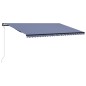 vidaXL Automatisch Einziehbare Markise 600 x 300 cm Blau und Weiß vidaXL Automatisch Einziehbare Markise 600 x 300 cm Blau und Weiß