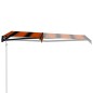 vidaXL Automatisch Einziehbare Markise 300 x 250 cm Orange und Braun vidaXL Automatisch Einziehbare Markise 300 x 250 cm Orange und Braun