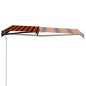 vidaXL Automatisch Einziehbare Markise 400×300 cm Orange und Braun vidaXL Automatisch Einziehbare Markise 400×300 cm Orange und Braun