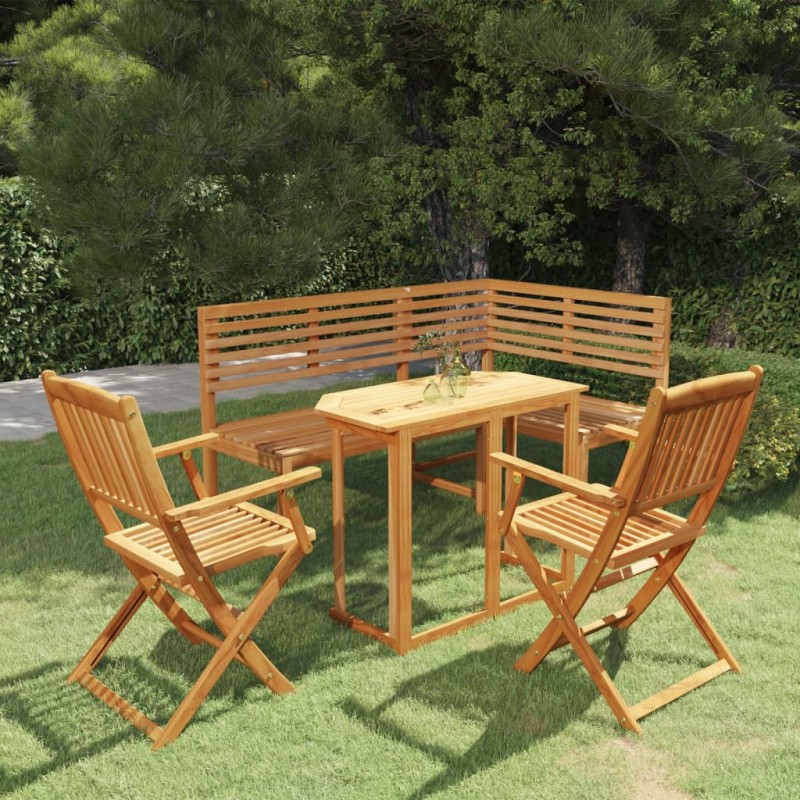 vidaXL 4-tlg. Bistro-Set Massivholz Akazie vidaXL 4-tlg. Bistro-Set Massivholz Akazie