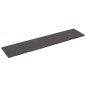 Waschtischplatte Dunkelgrau 220x50x4 cm Massivholz Behandelt Waschtischplatte Dunkelgrau 220x50x4 cm Massivholz Behandelt