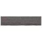 Waschtischplatte Dunkelgrau 220x50x4 cm Massivholz Behandelt Waschtischplatte Dunkelgrau 220x50x4 cm Massivholz Behandelt