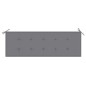 vidaXL 3-Sitzer-Gartenbank mit Auflage 150 cm Massivholz Eukalyptus vidaXL 3-Sitzer-Gartenbank mit Auflage 150 cm Massivholz Eukalyptus