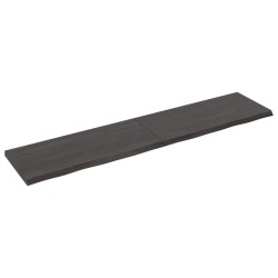 Waschtischplatte Dunkelgrau 180x40x4 cm Massivholz Behandelt
