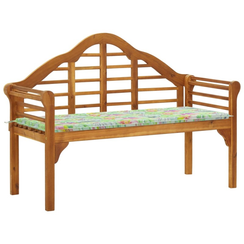 vidaXL Queen-Gartenbank mit Auflage 135 cm Massivholz Akazie vidaXL Queen-Gartenbank mit Auflage 135 cm Massivholz Akazie