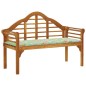 vidaXL Queen-Gartenbank mit Auflage 135 cm Massivholz Akazie vidaXL Queen-Gartenbank mit Auflage 135 cm Massivholz Akazie