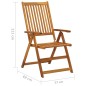 vidaXL Garten-Liegestühle 2 Stk. mit Kissen Akazie Massivholz vidaXL Garten-Liegestühle 2 Stk. mit Kissen Akazie Massivholz