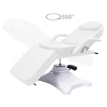 vidaXL Massagetisch Weiß 180x62x(86,5-118) cm  