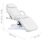 vidaXL Massagetisch Weiß 180x62x(86,5-118) cm vidaXL Massagetisch Weiß 180x62x(86,5-118) cm