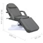 vidaXL Massagetisch Grau 180x62x(86,5-118) cm vidaXL Massagetisch Grau 180x62x(86,5-118) cm