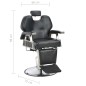 vidaXL Friseurstuhl Schwarz 72×68×98 cm Kunstleder vidaXL Friseurstuhl Schwarz 72×68×98 cm Kunstleder