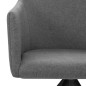 vidaXL Drehbare Esszimmerstühle 2 Stk. Hellgrau Stoff vidaXL Drehbare Esszimmerstühle 2 Stk. Hellgrau Stoff