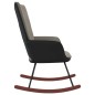 vidaXL Schaukelsessel Hellgrau Samt und PVC vidaXL Schaukelsessel Hellgrau Samt und PVC