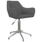 vidaXL Esszimmerstühle 2 Stk. Drehbar Dunkelgrau Stoff vidaXL Esszimmerstühle 2 Stk. Drehbar Dunkelgrau Stoff