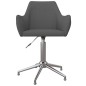 vidaXL Esszimmerstühle 2 Stk. Drehbar Dunkelgrau Stoff vidaXL Esszimmerstühle 2 Stk. Drehbar Dunkelgrau Stoff