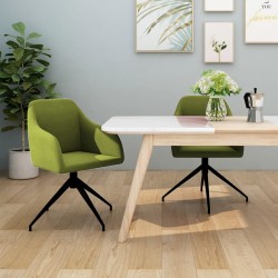 vidaXL Esszimmerstühle 2 Stk. Hellgrün Samt