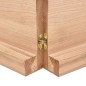 Waschtischplatte Hellbraun 160x30x6 cm Massivholz Behandelt Waschtischplatte Hellbraun 160x30x6 cm Massivholz Behandelt
