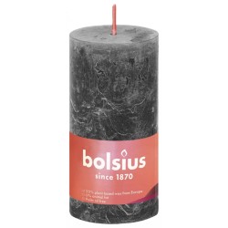 Bolsius Rustikale Stumpenkerzen Shine 8 Stk. 100x50 mm Sturmgrau